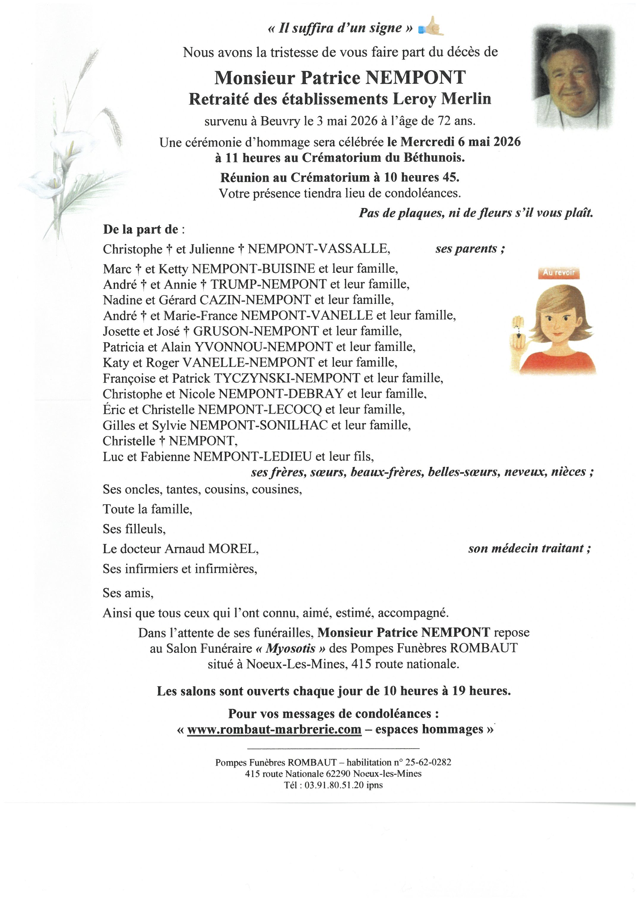 Avis de décès