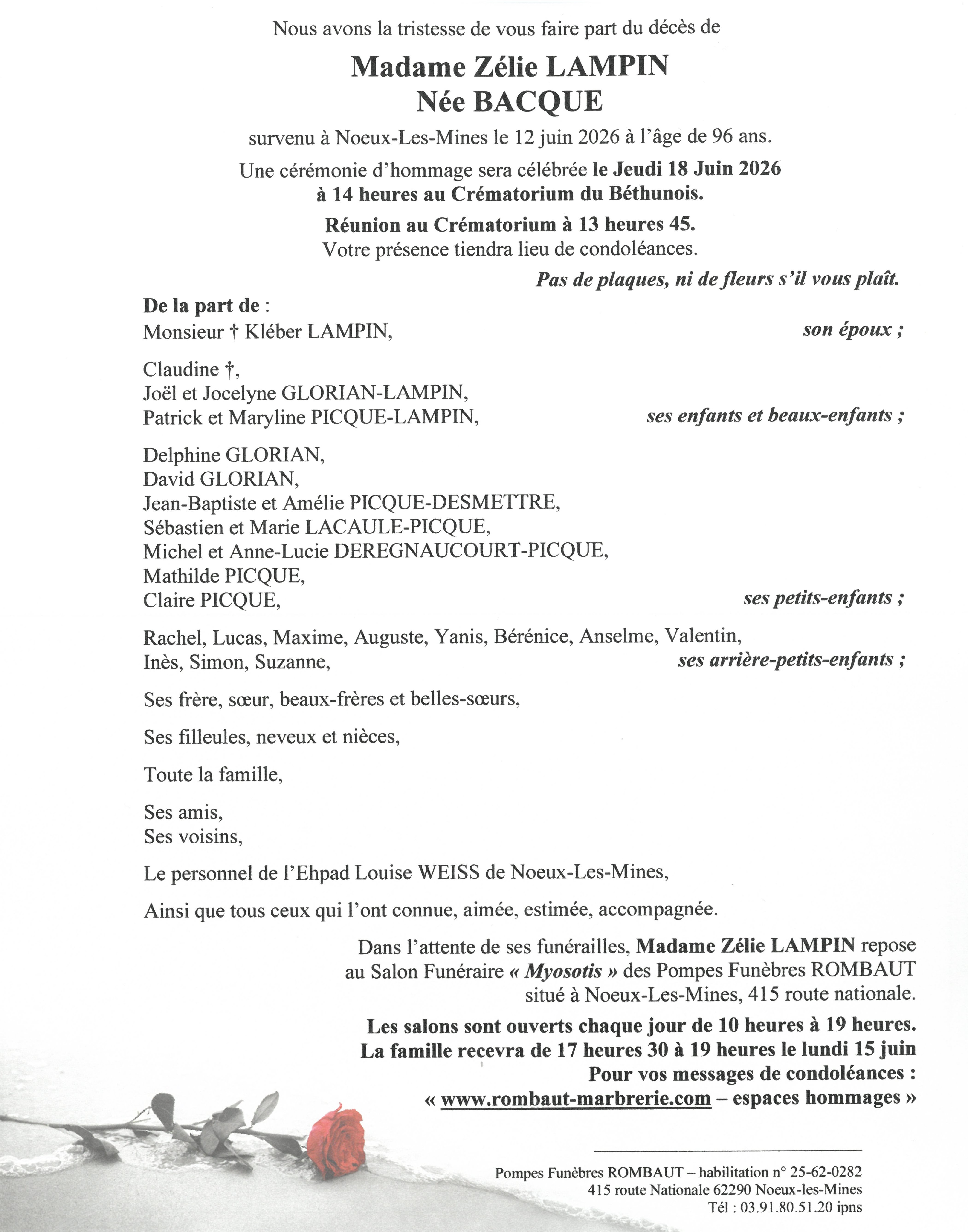 Avis de décès