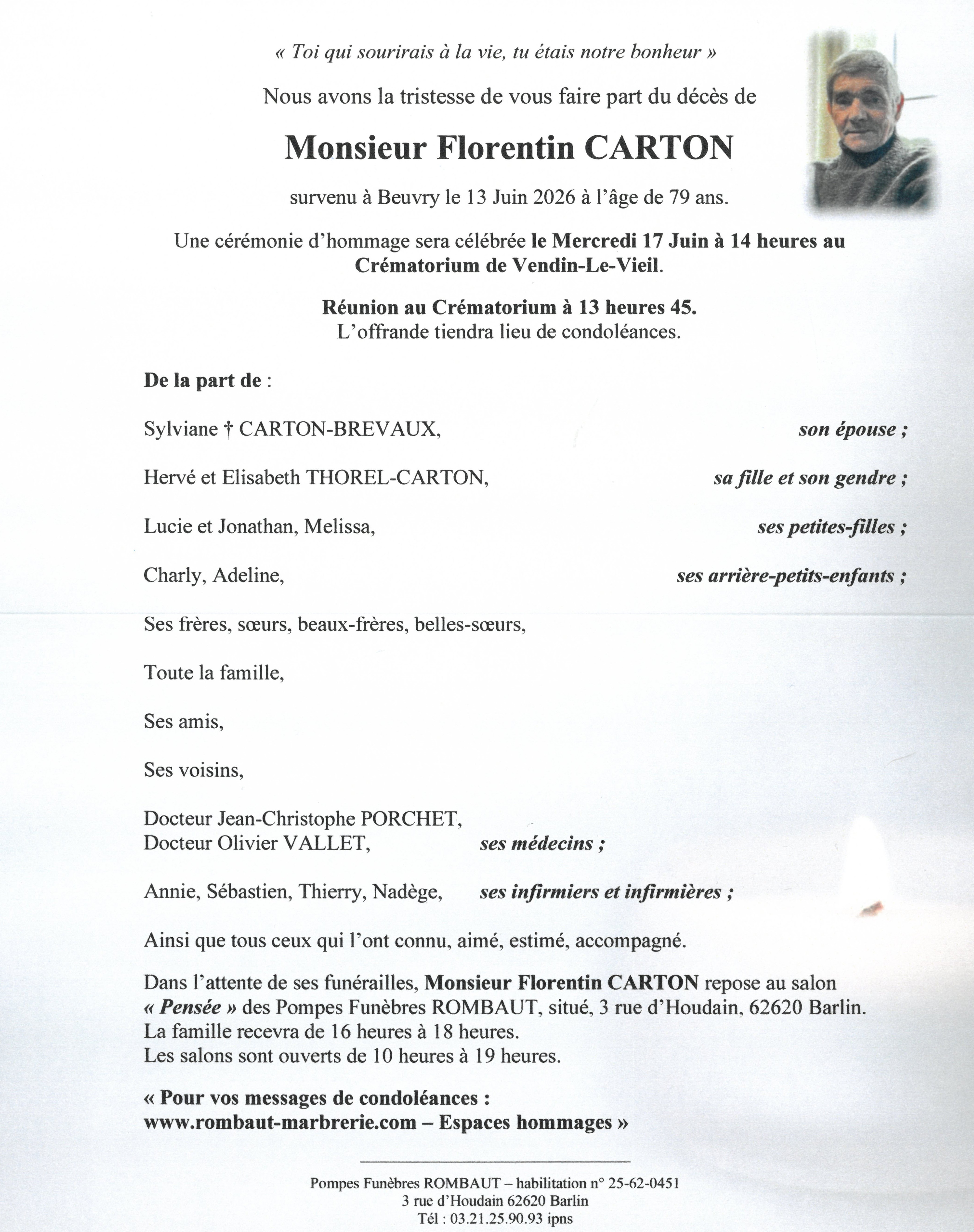 Avis de décès