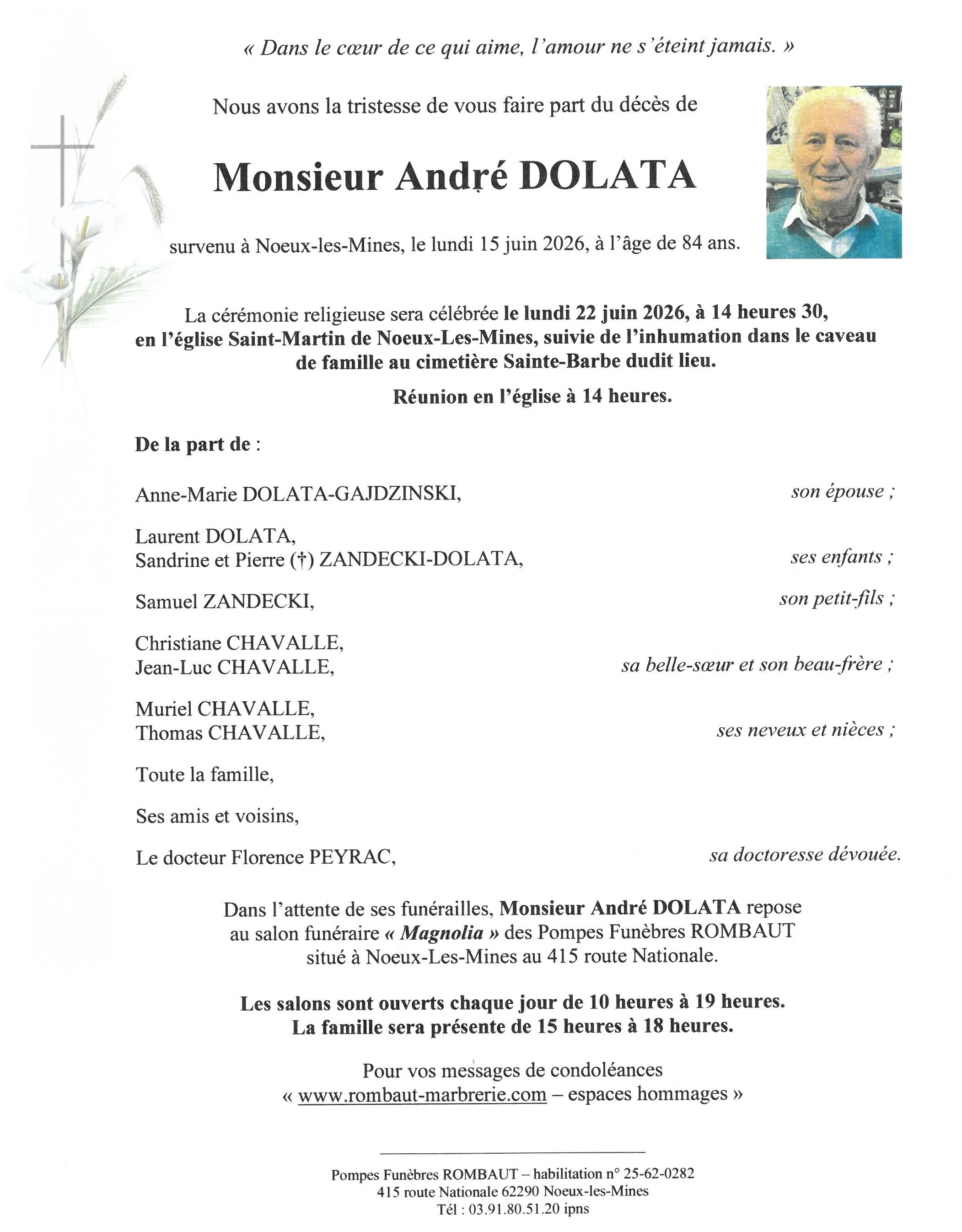 Avis de décès