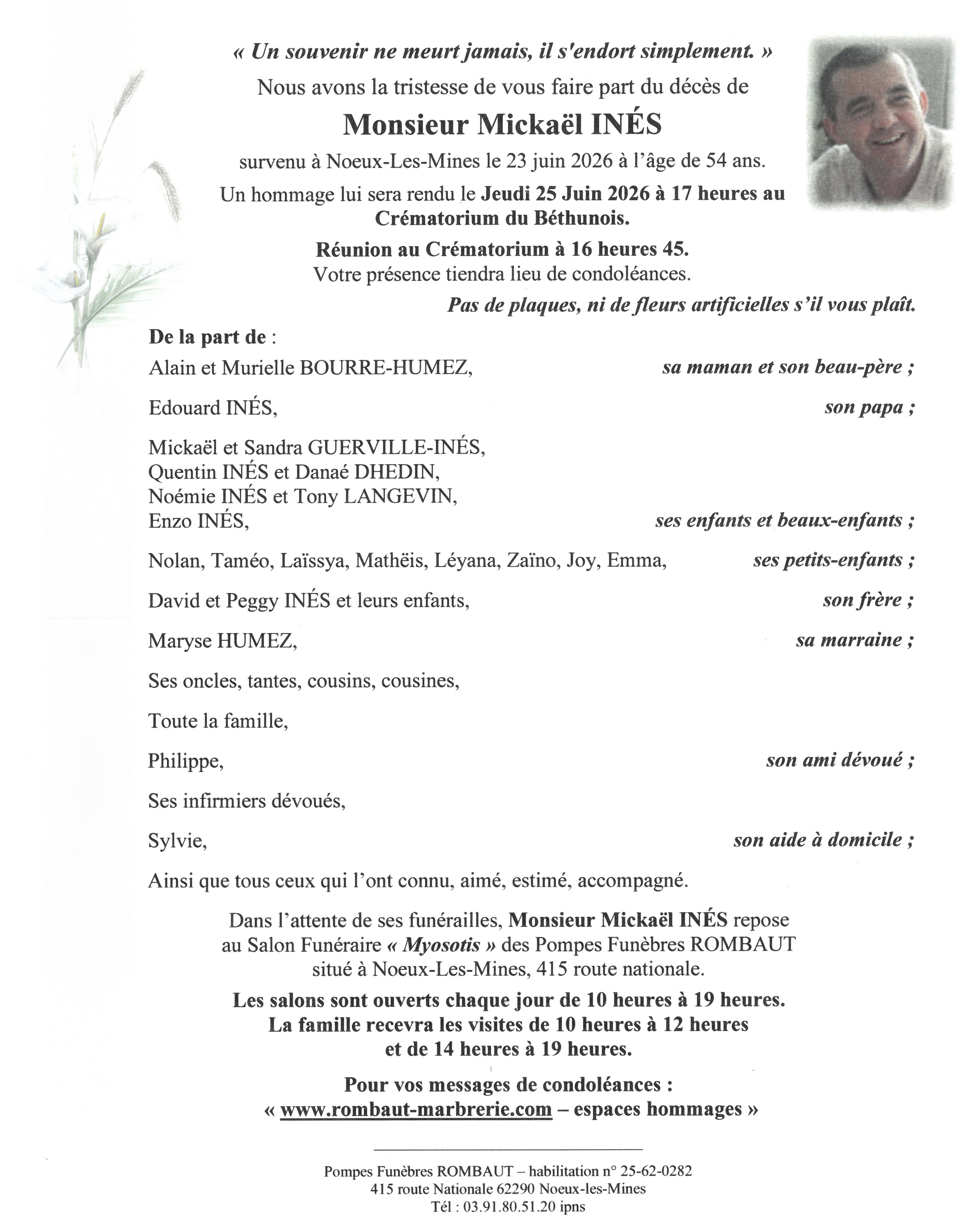 Avis de décès