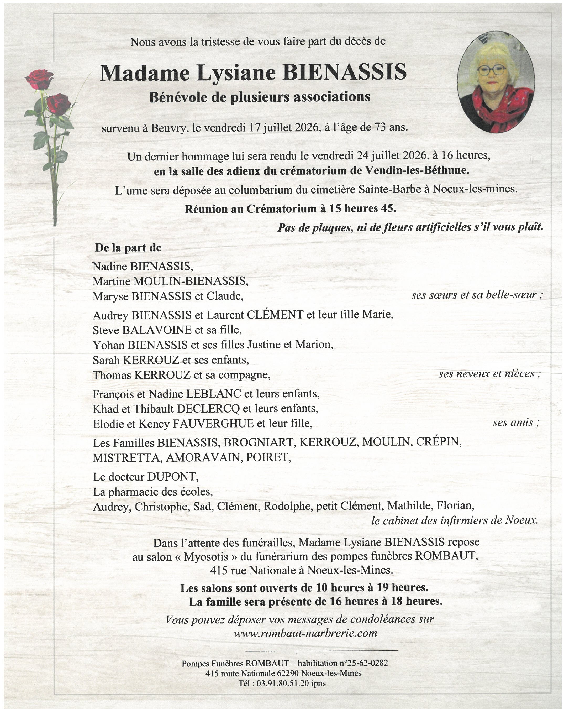 Avis de décès