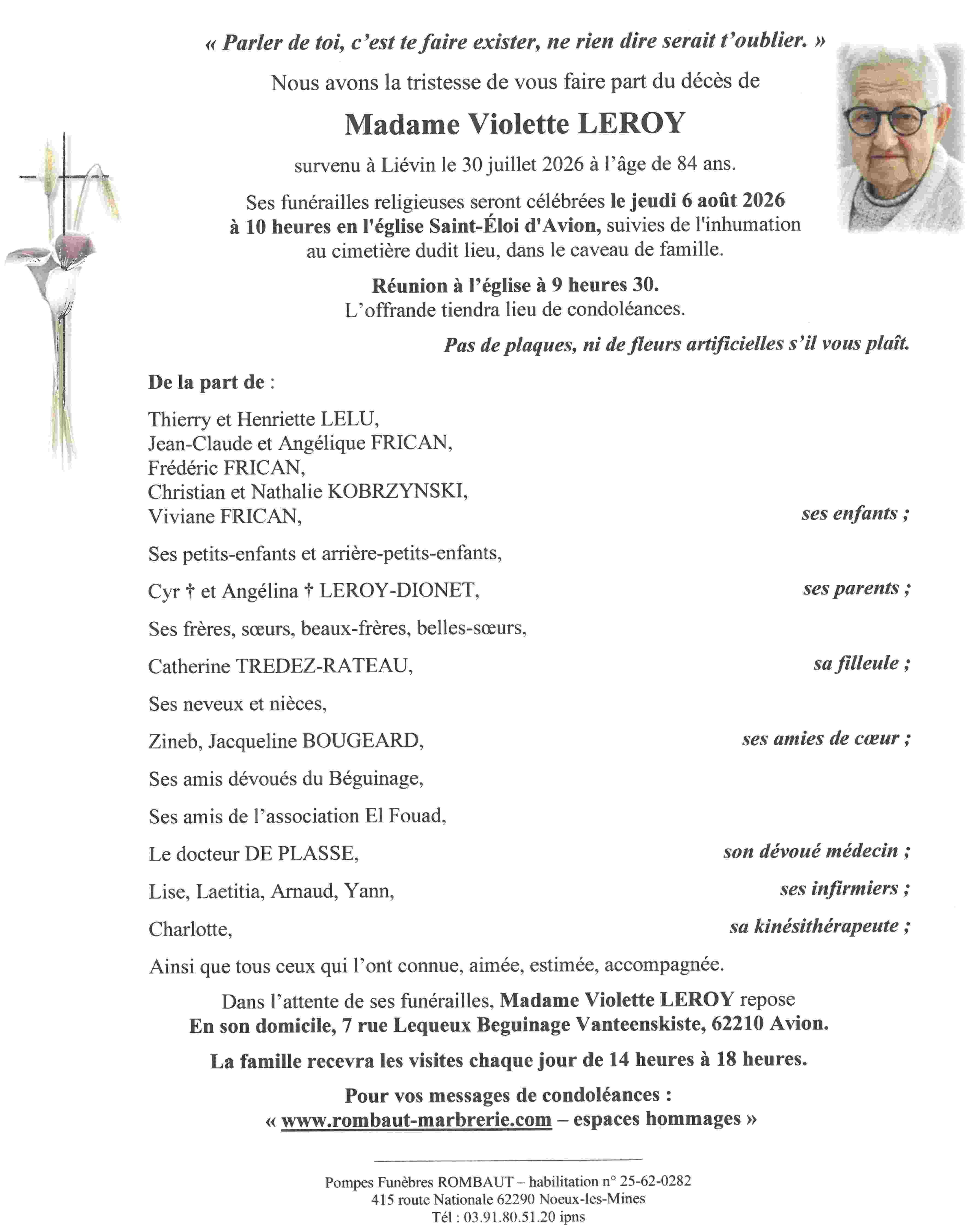 Avis de décès