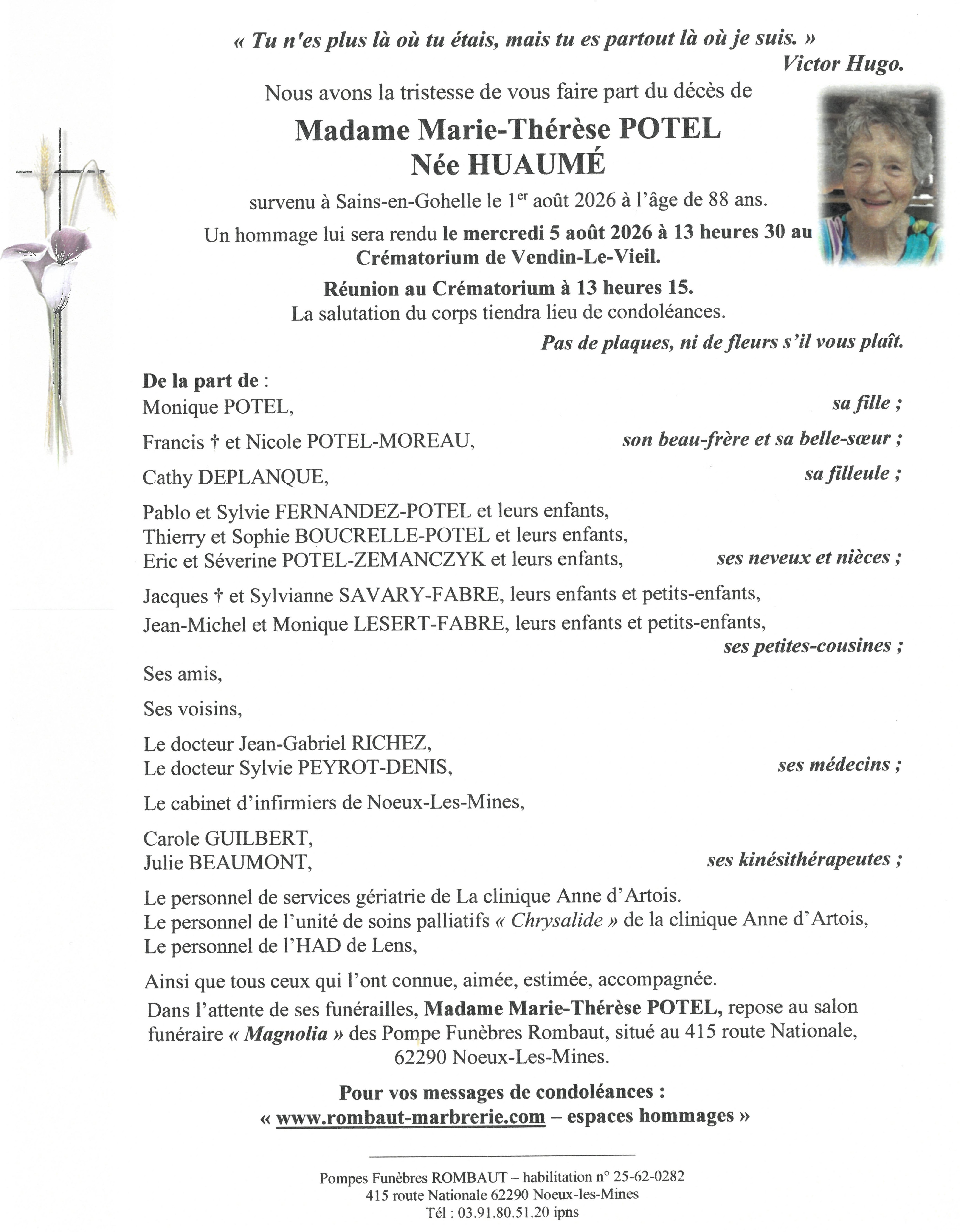 Avis de décès