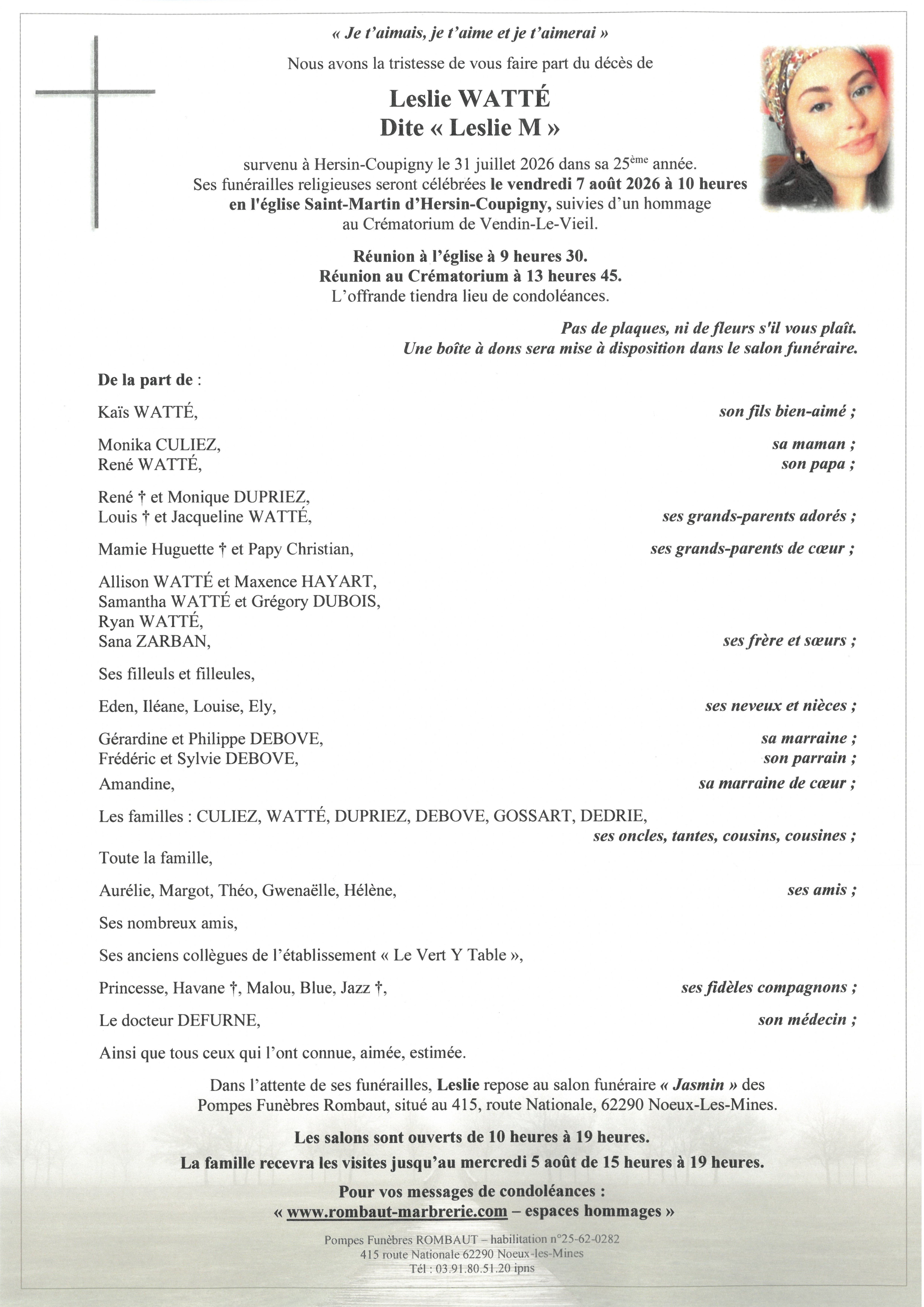 Avis de décès