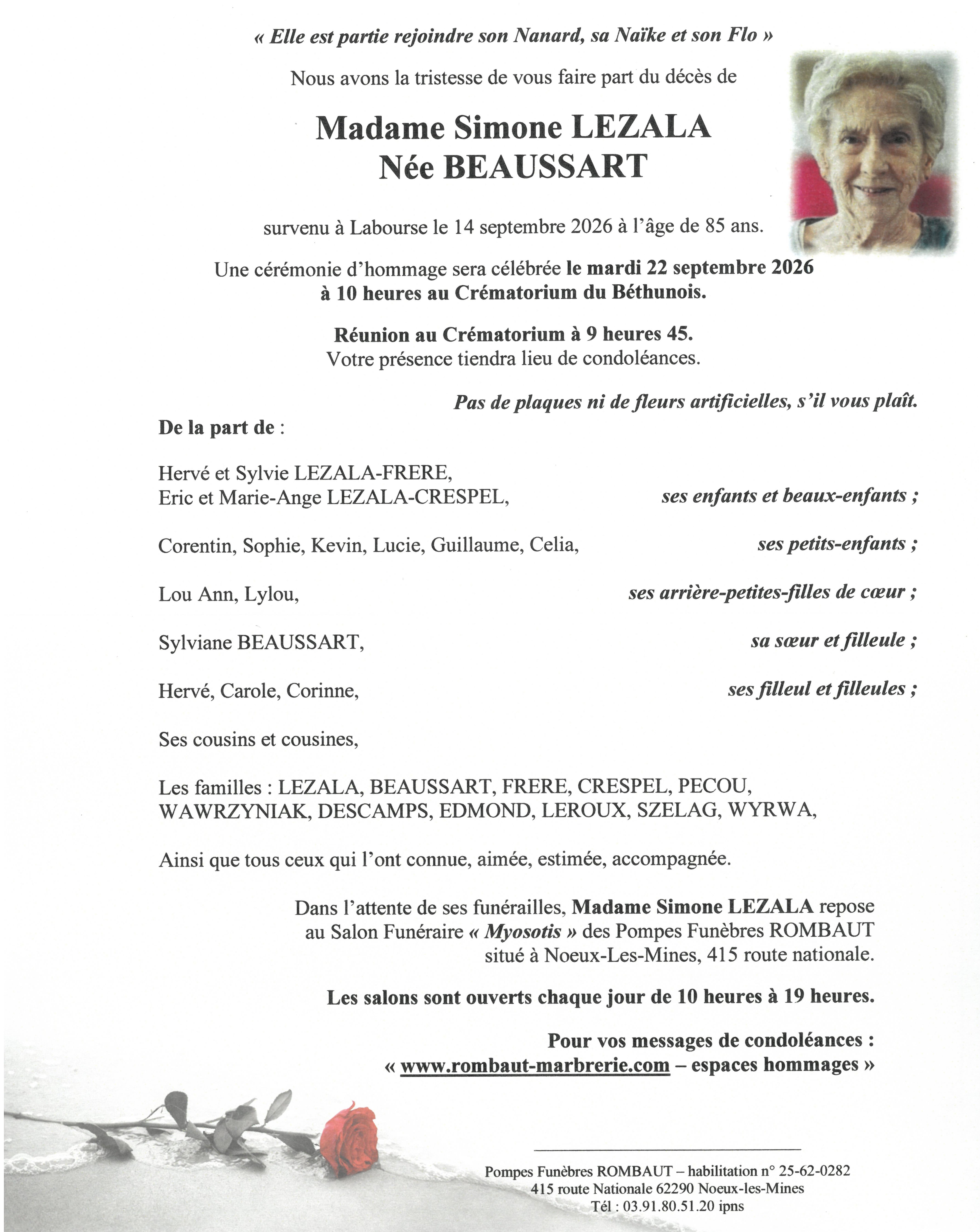Avis de décès