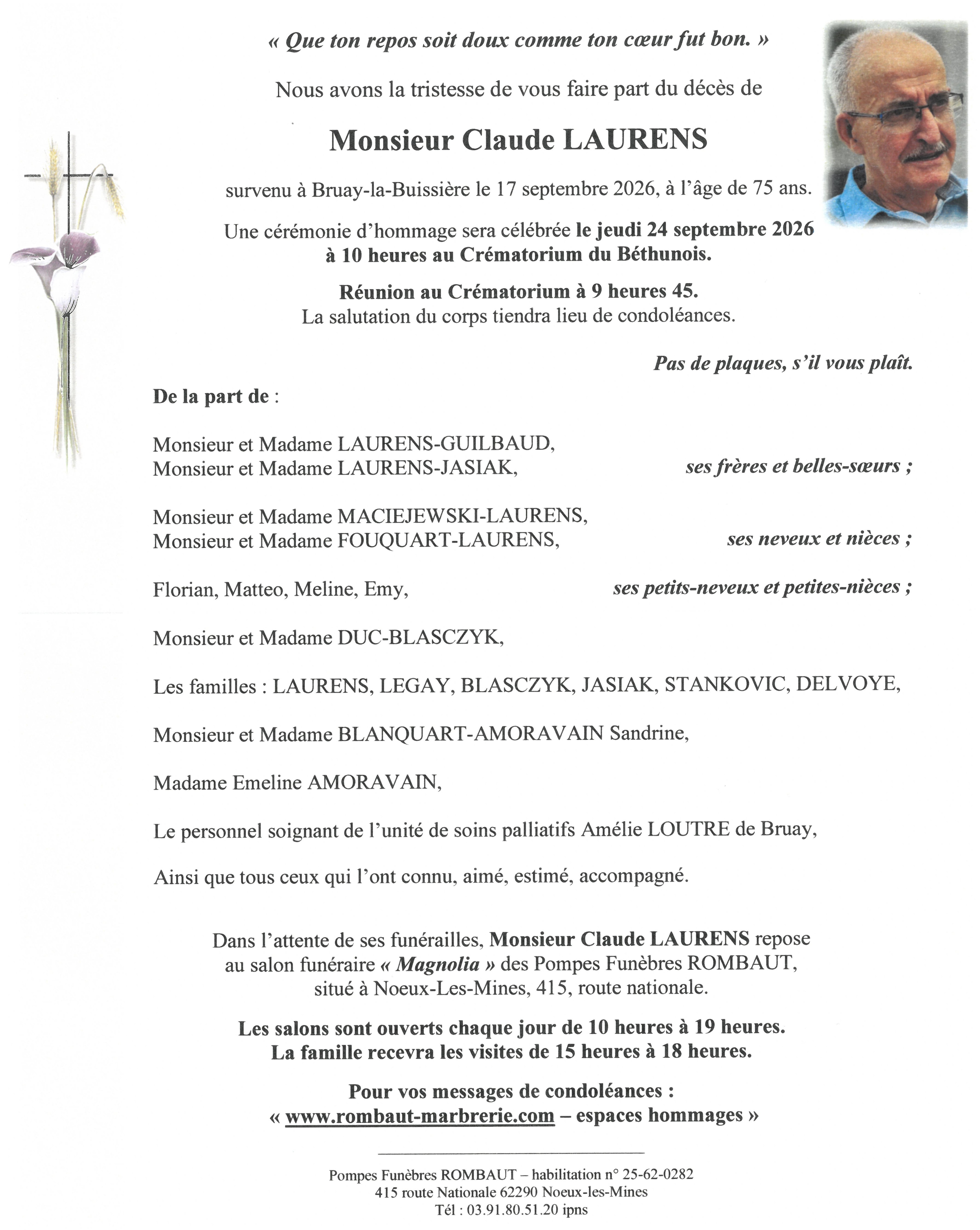 Avis de décès