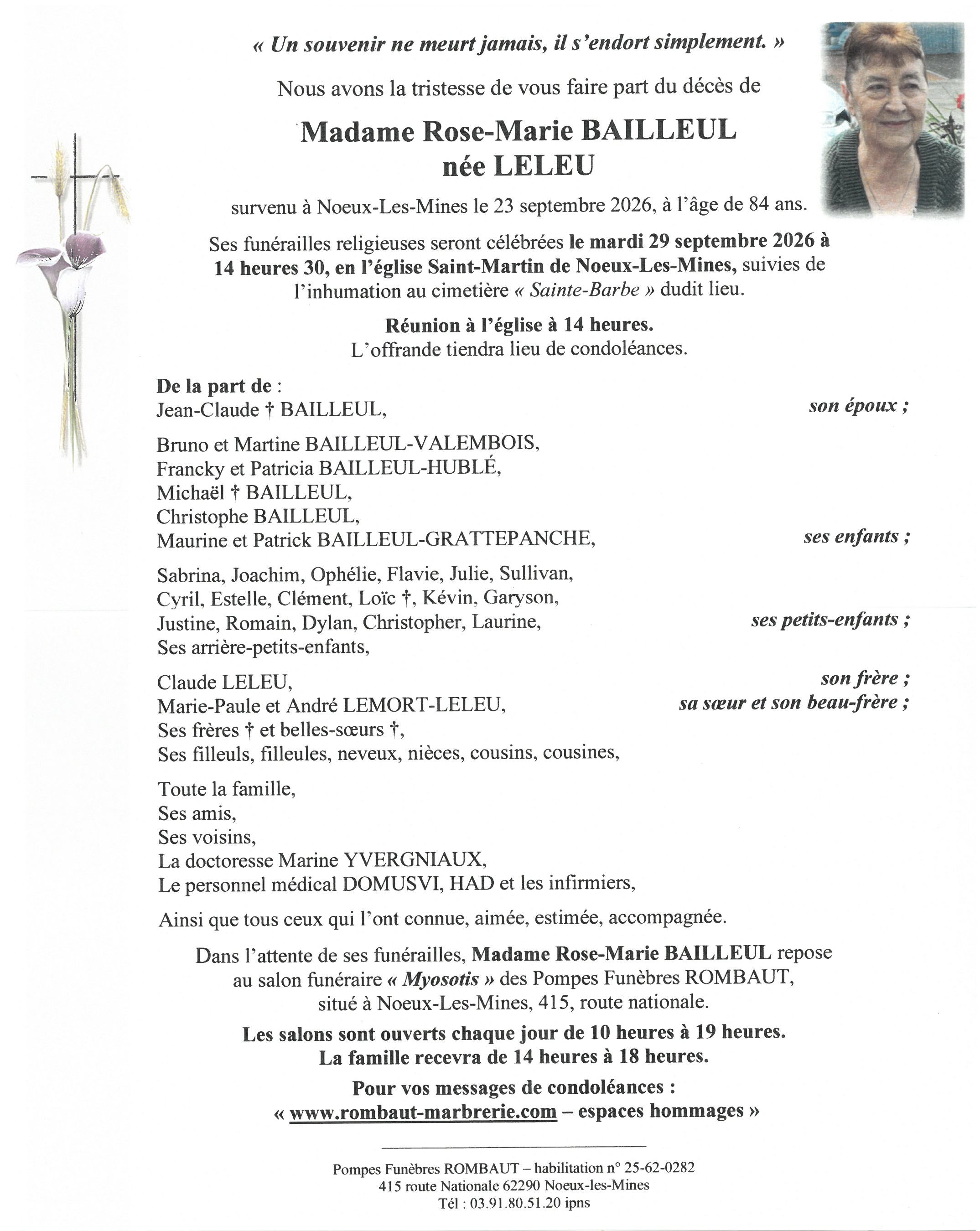 Avis de décès