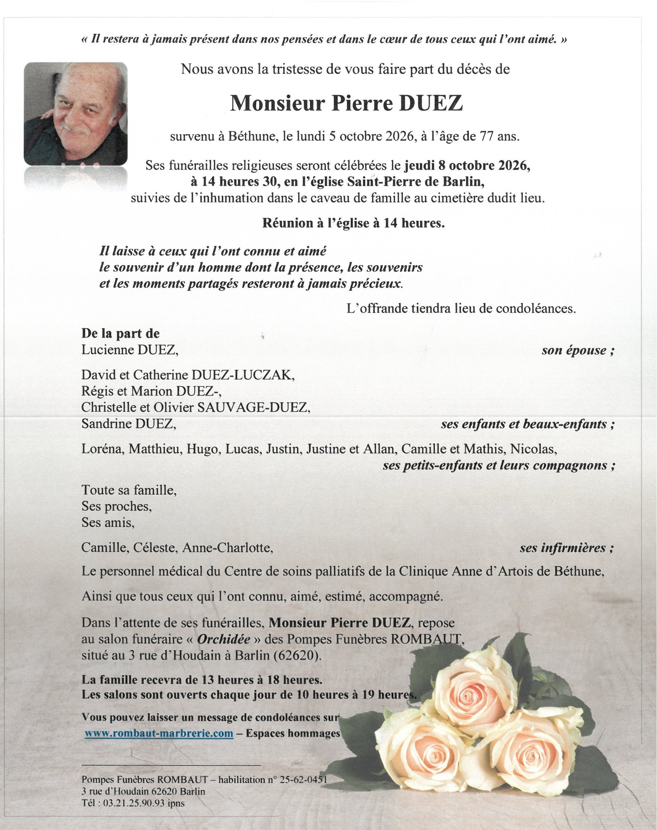 Avis de décès
