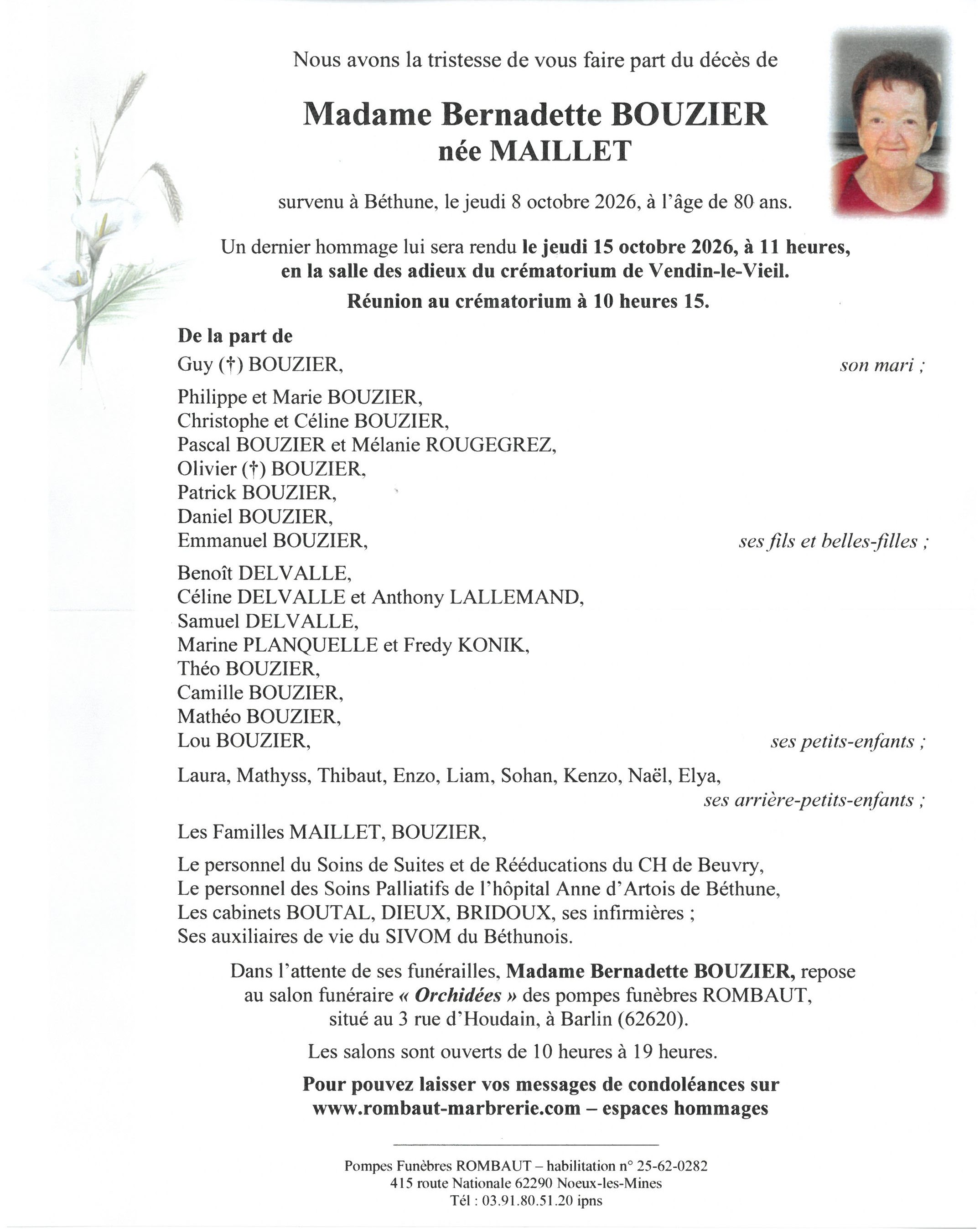 Avis de décès